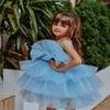 Mädchen Kleider Eleganz Tüll Blume Für Hochzeit Knielangen Kinder Festzug Kleid Poshoot Geburtstag Erstkommunion Kleid