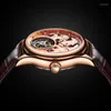 Wristwatches Aesop Flying Tourbillon Mechanical Watch For Men Eight Horses Stylish Waterproof Wristwatch 7007 Skeleton Dial Luxury A