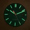 الساعات الأخرى NH35 DIAL 31.8MM GREEN Luminous Watch DIAL Hands Kit Kit for NH35 Movement Men Menical Watch Accessories 230829