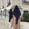 Vêtements ethniques Grand Ramadan Eid Élégant Musulman Prière Foulard Couverture Complète Khimar Hijab Culte Niqab Top 1Pcs Couvre-chef Hijabs