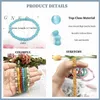 Svovin 12Pcs Gemstone 6mm Semi Precious Round Beaded Bracelet Set For Women Men Healing Crystal Stretch Energy Stone Bead Bracelets Jewelry