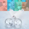 Face Care Devices Glass Globes Cooling Roller Ball for Face Eye Massage Beauty Ice Hockey Energy Crystal Ball Water Wave Skin Care Device 230828