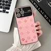 Hermosas fundas para teléfonos iPhone 15 14 Pro Max Cuero de lujo L Monedero Alta calidad 18 17 16 15promax 14promax 13promax 15pro 14pro 13pro 12pro 13 12 11 con Logo Box 829