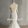 Urban Sexy Dresses DIDEYTTAWL 3D Flower Beaded Lace Off Shoulder Boho Mermaid Wedding Dress Sweetheart Court Train Bridal Gown Robe De Marie 230828