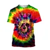 Men's T Shirts Fashion Personality Cool Skulls Graphic Summer Men Casual Terror Pattern Tees Tops Hip Hop Trend O-neck Short Sleeve