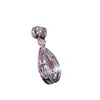 Nowa Victoria Sparkling Luksusowa biżuteria 925 Sterling Silverrose Złoto Złoto Złoto Złota Drop Water White Topaz Pear Cz Diamond Women Wiselant Chai8704085