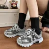 Dress Shoes Female Male Dad Shoes Adult Platform Trainers Stylish Casual Chunky Sneakers For Women Men White Sport Thick Sole Footwear 230829