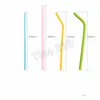 Drinking Straws 200Pcs Sile Sts Straight Curve St Water Cocktail Milk Coffee Recyclable Food Grade T500135 Drop Delivery Home Garden K Dhyax