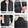 Men's Jackets Autumn Stand Collar 3D Pocket Jacket Korean Streetwear Fashion Loose Causal Vintage Small Cargo Male Coat Outerwear