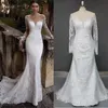 Luxury Mermaid Cocktail Dress Lace Long sleeved Bridal Dress Court Dress Tulle Dress Arabic Special Occasion Cocktail ENG3022