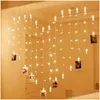 Cadres 10/30/50 LED suspendu photo Po Peg Clip fée chaîne lumières fête anniversaire Pograph Decor1 Drop livraison maison jardin décor Acce Dhpto