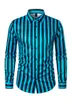 Men's Casual Shirts Loose Fit Striped Shirt - Fashionable And Comfortable For Everyday Wear