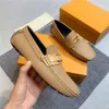 11 модели лоферы мужчины повседневная кожаная обувь Сливка на весной лето -коричневой коричневой моде итальянский модный роскошный дизайнерский бренд Loafer