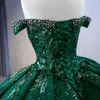 Green Shiny Princess Sweetheart Quinceanera Dress Ball Gown Graduation Prom Gowns Sweet 16 Dresses For Birthday Party Vestidos de 15 Anos