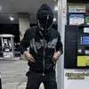 Heren Hoodies Sweatshirts Oversized Y2K Demon graphics zip Hoody Heren hoodies Harajuku Goth hoodie Grunge Herenkleding emo 230829