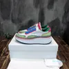 Designer Women Casual Shoes Sneakers Pattern Canvas Rainbow Sneaker Running Sports Shoe Recycled Mesh Fabric Size 35-42