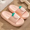 Hausschuhe Mode Obst Muster Design Frauen 2023 Sommer Gleitet Plattform Nicht-Slip Sandalen Badezimmer Paar Frau Schuhe