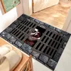 Mattor Trap Cover Cobblestone Doormat roliga hemtvättbara mattor vardagsrum non slip badgolvmattor 3d tryckt halloween festområde matta