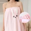 Towel Hair Spa Sauna Set Hand Bathroom Face Bathrobe Wearable Bath Women Luxury Toalhas De Banhos Home Textile WK50MJ