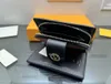 Topp original plånboksklipp klassisk duk rems kohud framficka fodringskorthållare Handy Hand Grab Bag Casual Fashion Coin Purse