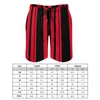 Men's Shorts Two Tone Gym Summer Black And Red Striped Sports Surf Board Short Pants Man Quick Drying Hawaii Plus Size Swim Trunks