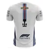 قمصان الرجال الجديدة طباعة تي شيرت Camisa Martini Williams Branca F1 Team Dryfit قميص كبير قابلة للتنفس قمة كبيرة