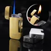 Metal Gaz Yok Çakmak İki Flame Sigara Çakkları Bütan Turbo Sigara Aksesuarlar Erkekler için Gadgets DS6n