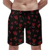 Мужские шорты доски граффити Сердце Случайные Платы Трюны романтические валентинки мужчины быстрый сухой модный модный модный пляж
