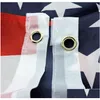 バナーフラッグスアメリカンフラッグ-3x5フィートヒグの品質ナイロン刺繍星縫い合わせストライプの頑丈な真鍮グロメット。 USAガーデンドロップ配達DH0ED