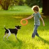 Dog Toys Tuggar för stora hundar EVA Interactive Training Ring Puller Resistant Pet Flying Discs Bite Toy Small 230829