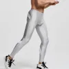 Roupa íntima térmica masculina TAUWELL Stretch Workout Calças Calças Fitness Calças Compridas Compressão Legging Shapewear GYM Slim Nylon Pantalones Hombre 230830