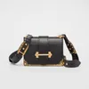 Designer Fashion Dames Cross Body Schoudertas Gepersonaliseerde Mode Retro Hoge kwaliteit echt leer Metalen Design Dames handtas