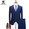 Mens Suits Blazers 10 Colors S5XL Blazer Vest Pants Boutique Fashion Plaid Retro Business Suit Groom Wedding Show Party Prom Brand 230829