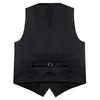 Gilets pour hommes Noir Solide Rayonne Polyester Hommes Costume Gilet Fête De Mariage Formel Kaki Bleu Rouge Business Blazer Slim Gilet Gilet Drop 230829