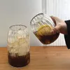 ワイングラス再利用可能なカップガラスティーワイドマウスカップメイソンジャー飲料水ボトルトラベルタンブラーのための大きなパールバレンタインギフト