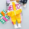 Clothing Sets Fashion Spring Autumn Baby Girl Clothes Children Boys Casual Letter Jacket Pants 2pcs/set Toddler Cotton Costume Kids Tracksuits 230830