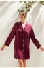 Kadın pulluk pamuk nightshirt gece günlüğü gece pembe uykulu ev eşyası