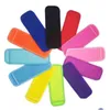 Glassverktyg 500 st snabba fartyg 12 färger Popsicle Holder Holder Pop Tool Neoprene Sleeve Sleeves Insation Barn Zer Kids Summer DH5IZ