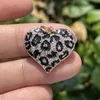 Components 5pcs Cubic Zirconia Pave Heart Charm Gold Plated Pendant for Woman Fashion Handcrafting Jewelry Bracelets Necklace Accessories