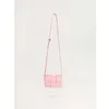 Shoulder Bag Designer Jodie Tote Bag Genuine Leather Mini Small Square Crossbody Bags Ribbon Pink Handbag Women s 230830
