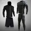 Men s Thermal Underwear Top Sets Compression Long Johns Sport Suits Tights Clothes Gym Fitness Quick Dry Basketball Set 230830