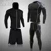 Ropa interior térmica para hombres Conjuntos superiores Compresión Long Johns Trajes deportivos Medias Ropa Gimnasio Fitness Conjunto de baloncesto de secado rápido 230830