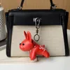 Designer Keychain French Bulldog Accessories Backpack Pendant Leather Puppy Keychain for Both Male and Female Couples As Birthday Gifts Cute Doll