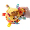 Dog Toys Chews Interactive Ball Toy for Aggressive Chewers Training Decompress Bite Resistant Plush Handle with Bells Pet Supplies 230829