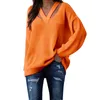 Camisolas femininas Mulheres V Neck Oversized Fall Sweater Sexy Manga Longa Malha Pulôver Roupas Para Mulheres Homens Inverno Moletom