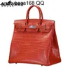 Anpassad Cowhide Bag Hac 50cm Style Handswen Handgjorda Top Quality Handbag Hac äkta läder handgjorda handswen högstora resor leatlzzo