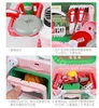 Kitchens Play Food Children's Kitchen Toys Pretend Toy Lighting Spray Discolourations Out of Water Cooking Suitcase Carrying Basket Gift 230830