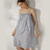 Chemise de nuit pour femmes, vêtements de nuit pour femmes, broderie, coton doux, soie, robe d'été romantique et élégante, robe à bretelles