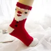 Christmas Decorations Christmas Socks thickened towel socks autumn and winter new popular warm coral velvet socks versatile half edge velvet socks wholesale