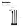 Flytande tvåldispenser 250 ml automatisk rostfritt stål IR -sensor Touchless Waterproof för köksbadrummet